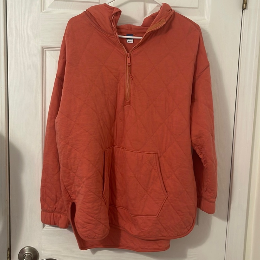 COPY - Old navy quilted quarter zip hoodie